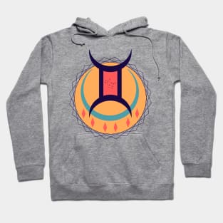 Retro Triad Constellation of The Gemini Hoodie